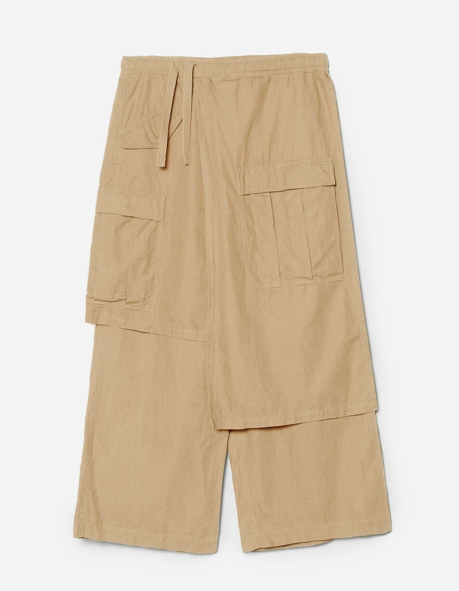 Maharishi Cargobroek | 4588 Asym Cargo Hakama Pants Sand