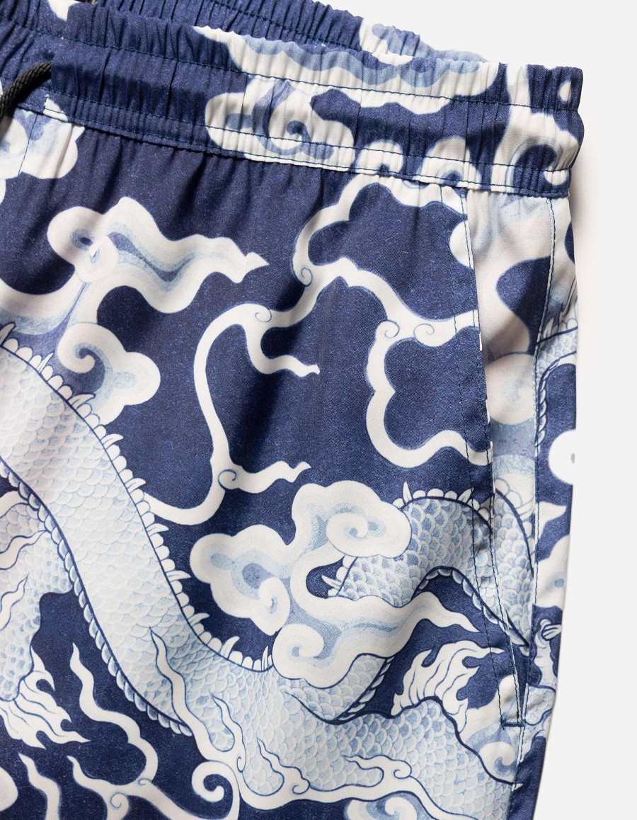 Maharishi Zwembroek | 1273 Cloud Dragon Swim Shorts Navy Blue