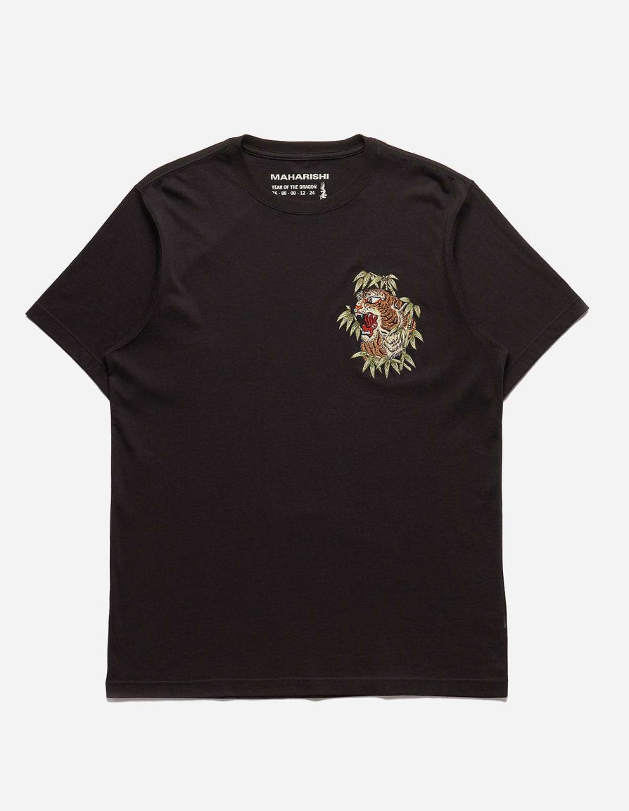 Maharishi T-Shirts Met Korte Mouwen | 5102 Maha Tiger T-Shirt Black