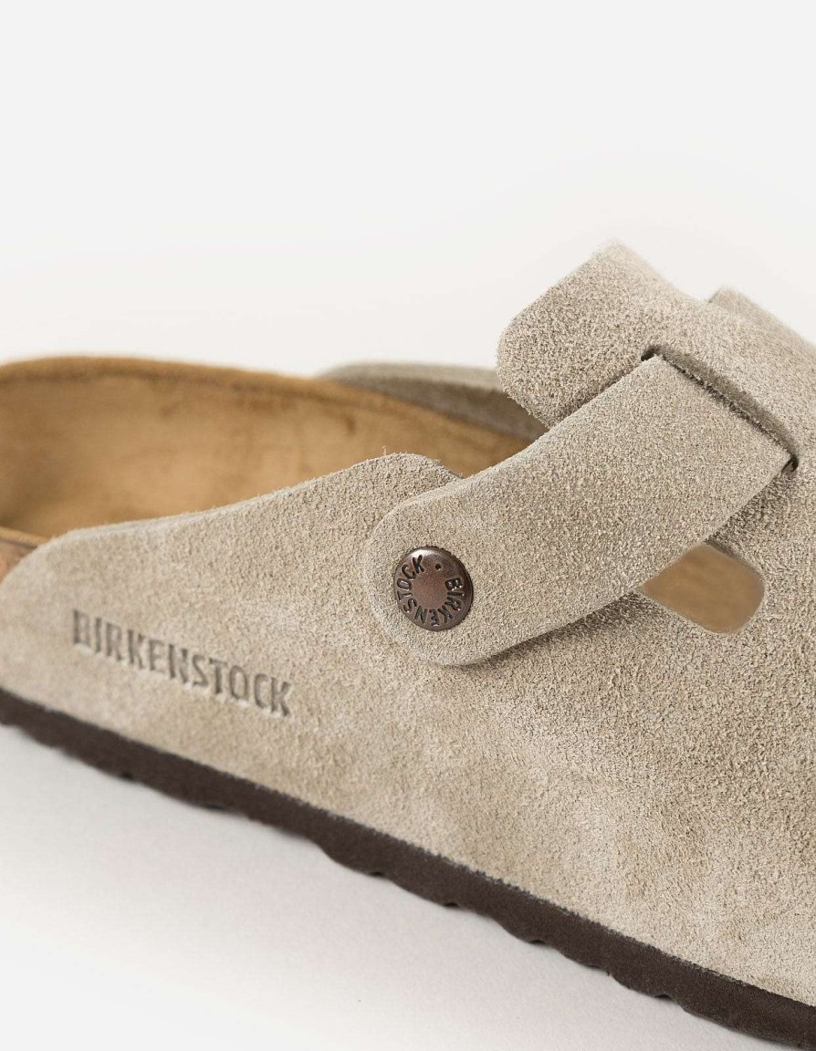 Maharishi Schoenen | Birkenstock Boston Sfb Suede Leather Taupe