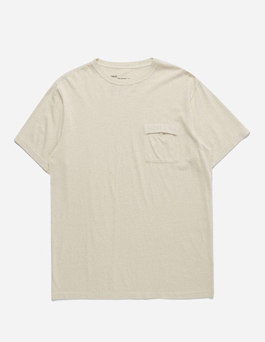 Maharishi T-Shirts Met Korte Mouwen | 7021 Hemp Organic Pocket T-Shirt Ecru