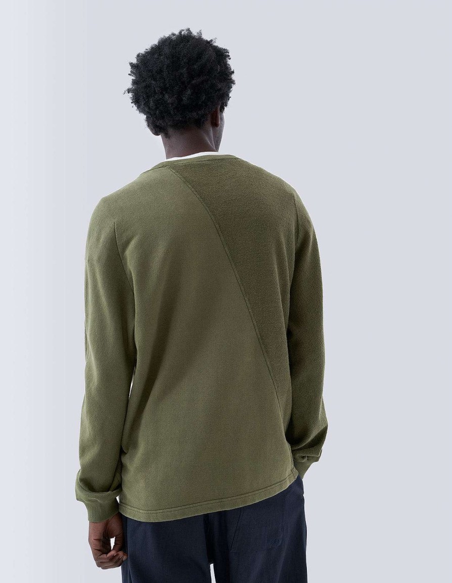 Maharishi Crew Zweet | 5001 Kesagiri Hemp Crew Sweat Olive Og-107F