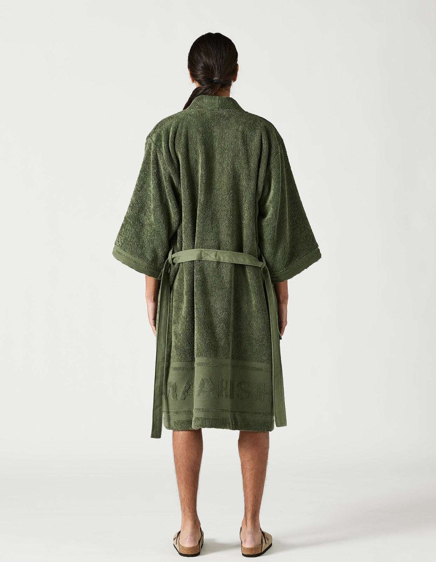 Maharishi Levensstijl | 9872 Kimono Robe · Organic Cotton 600 Olive