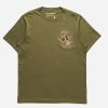 Maharishi T-Shirts Met Korte Mouwen | 5102 Maha Tiger T-Shirt Olive Og-107F