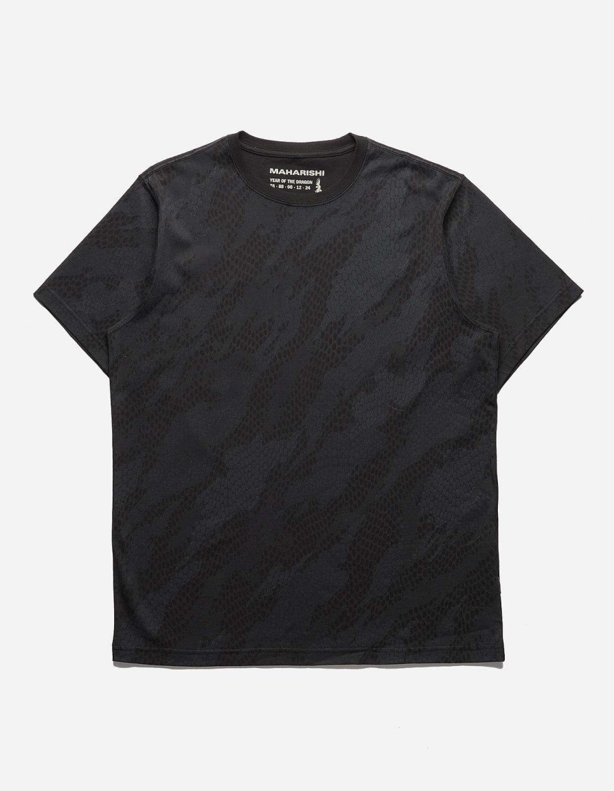 Maharishi T-Shirts Met Korte Mouwen | 5069 Organic Camo T-Shirt Subdued Night