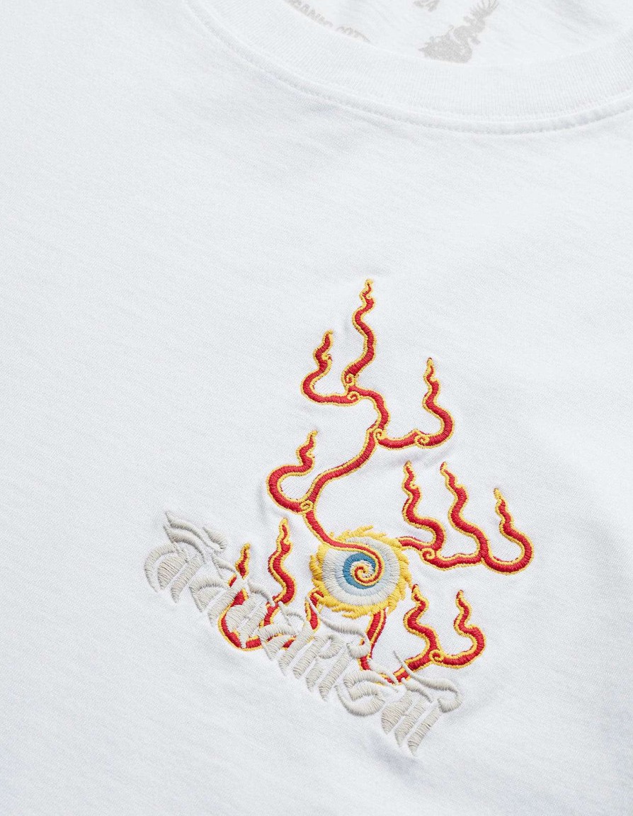 Maharishi T-Shirts Met Korte Mouwen | 1254 Flaming Pearl T-Shirt White