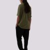 Maharishi T-Shirts Met Korte Mouwen | 5000 Kesagiri Hemp Oversized T-Shirt Olive Og-107F