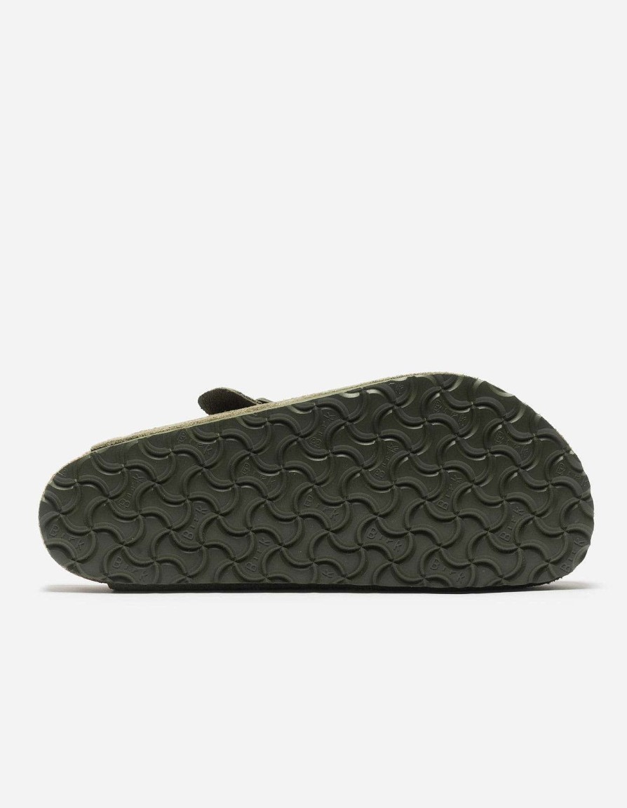 Maharishi Schoenen | Birkenstock Boston Suede Leather Thyme