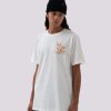 Maharishi T-Shirts Met Korte Mouwen | 1254 Flaming Pearl T-Shirt White