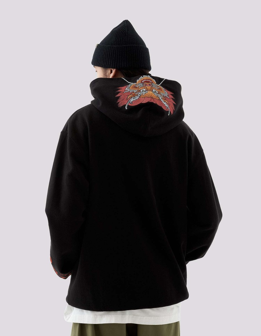 Maharishi Sweaters Met Capuchon | 5016 Abundance Dragon Hooded Sweat Black