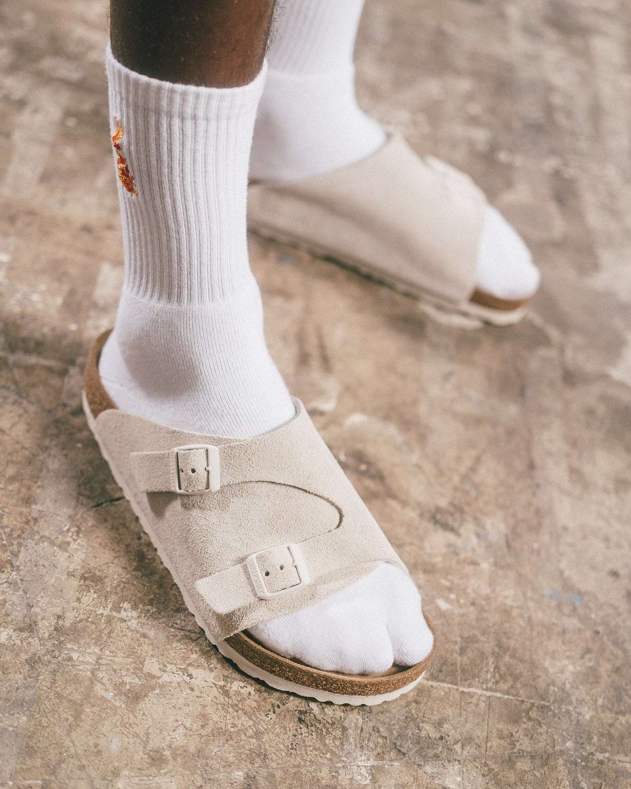 Maharishi Schoenen | Birkenstock Zurich Bs Suede Leather Antique White