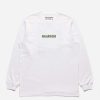 Maharishi T-Shirts Met Lange Mouwen | 1277 Woodblock Dragon L/S T-Shirt White