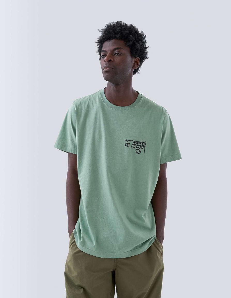 Maharishi T-Shirts Met Korte Mouwen | 1258 Abundance Dragon Tour T-Shirt Bamboo Green