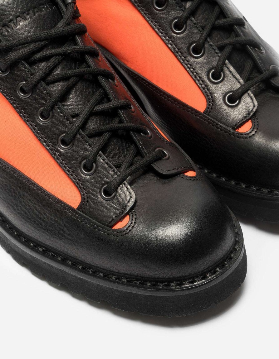 Maharishi Schoenen | 1196 Maharishi Fracap Jungle Boot Low Orange/Black