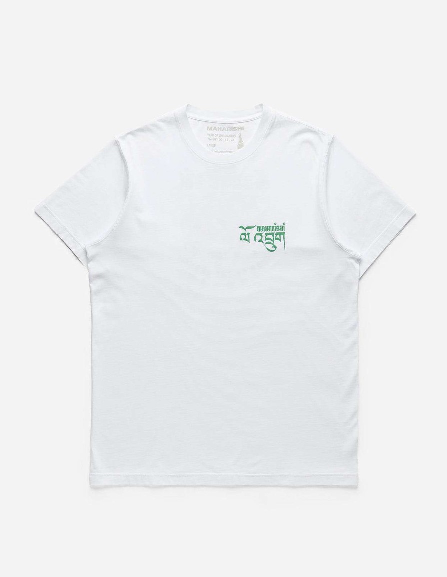 Maharishi T-Shirts Met Korte Mouwen | 1258 Abundance Dragon Tour T-Shirt White