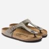 Maharishi Schoenen | Birkenstock Gizeh Birko-Flor Nubuck Stone