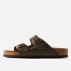 Maharishi Schoenen | Birkenstock Arizona Natural Leather Dark Brown