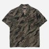 Maharishi Overhemden | 5071 Camo Hemp Summer Shirt Woodland