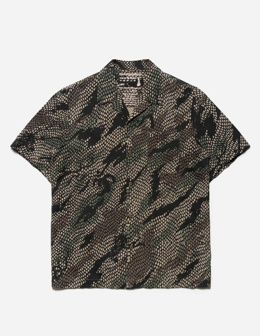 Maharishi Overhemden | 5071 Camo Hemp Summer Shirt Woodland