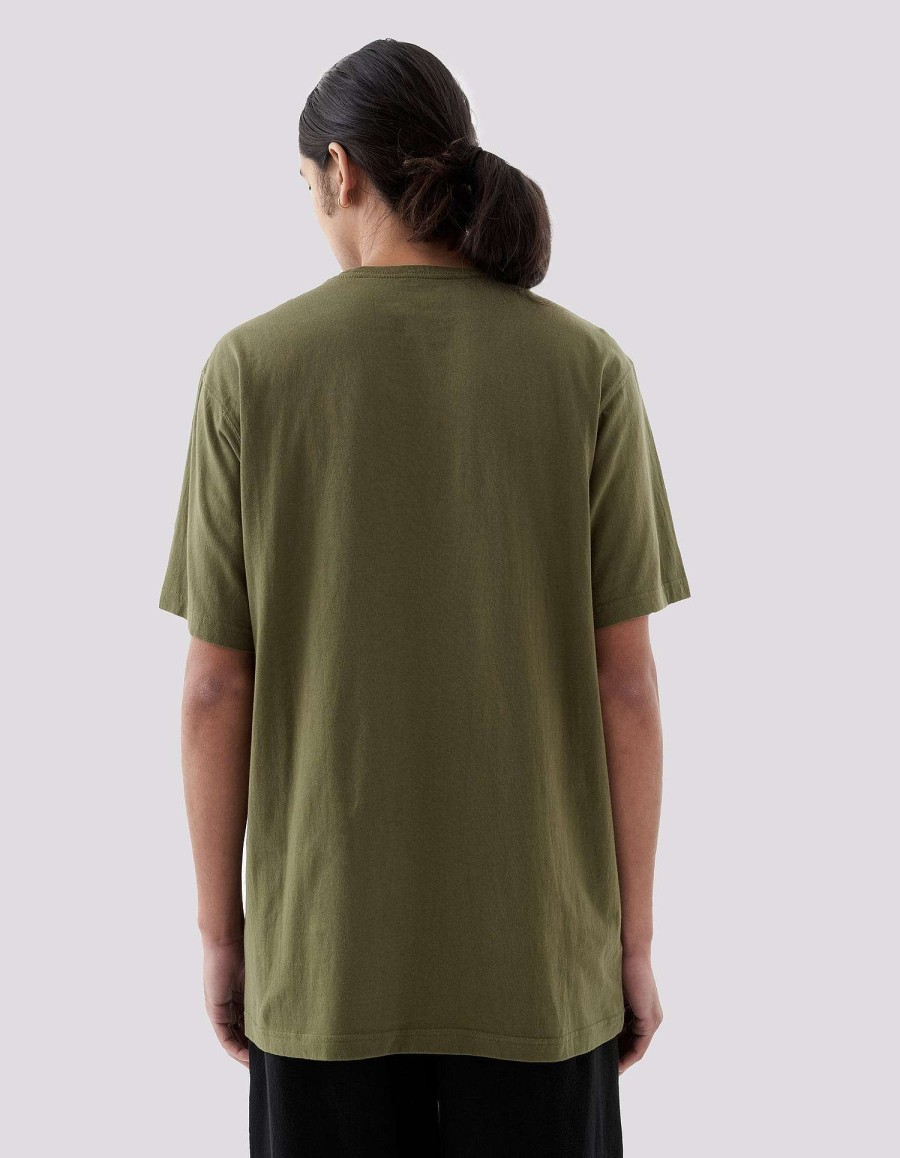 Maharishi T-Shirts Met Korte Mouwen | 5017 Descending Dragon T-Shirt Olive