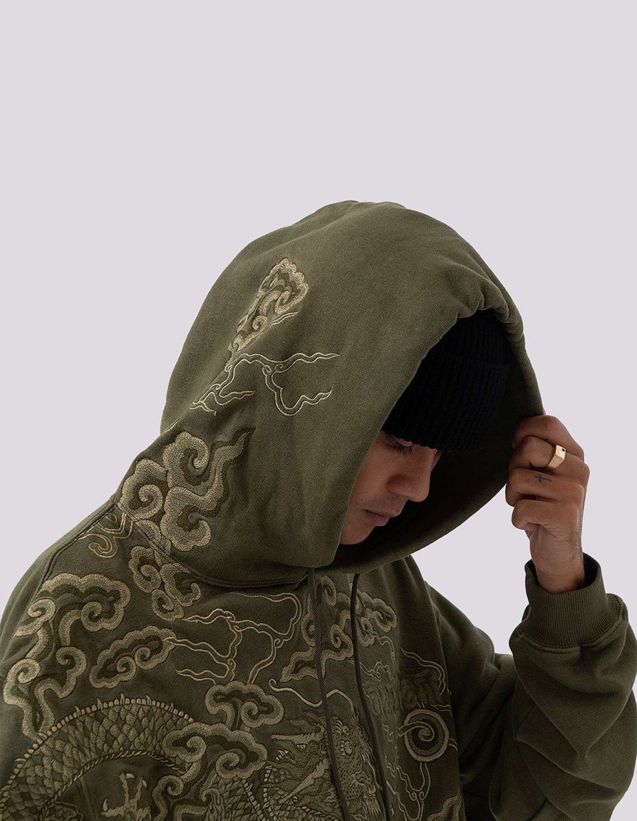 Maharishi Sweaters Met Capuchon | 5014 30Th Anniversary Hooded Sweat Olive