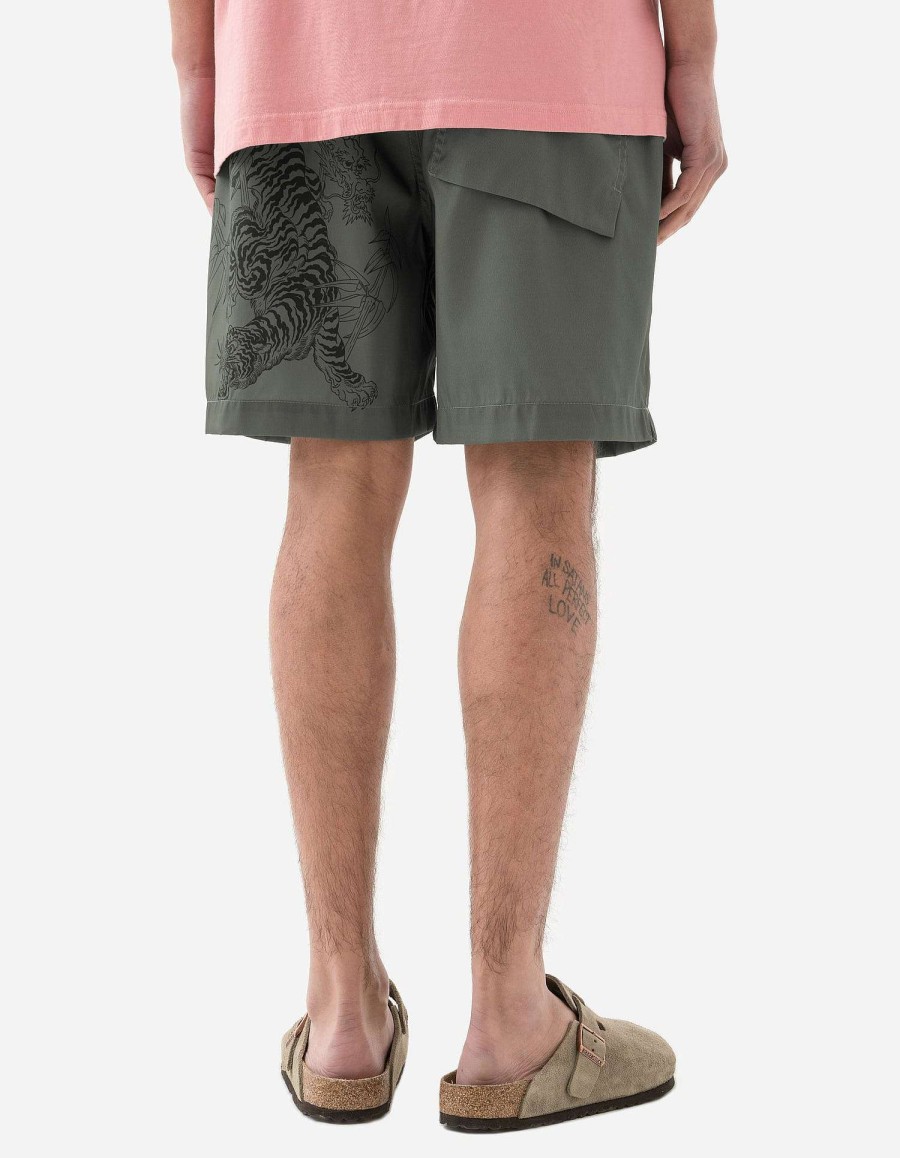 Maharishi Zwembroek | 1274 Bamboo Tiger Swim Shorts Olive