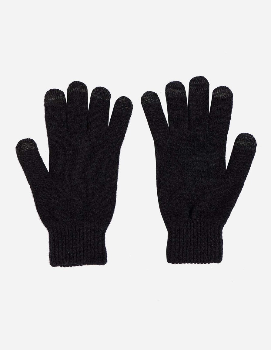 Maharishi Gebreide Kleding | 9883 Miltype Conductive Wool Gloves Black