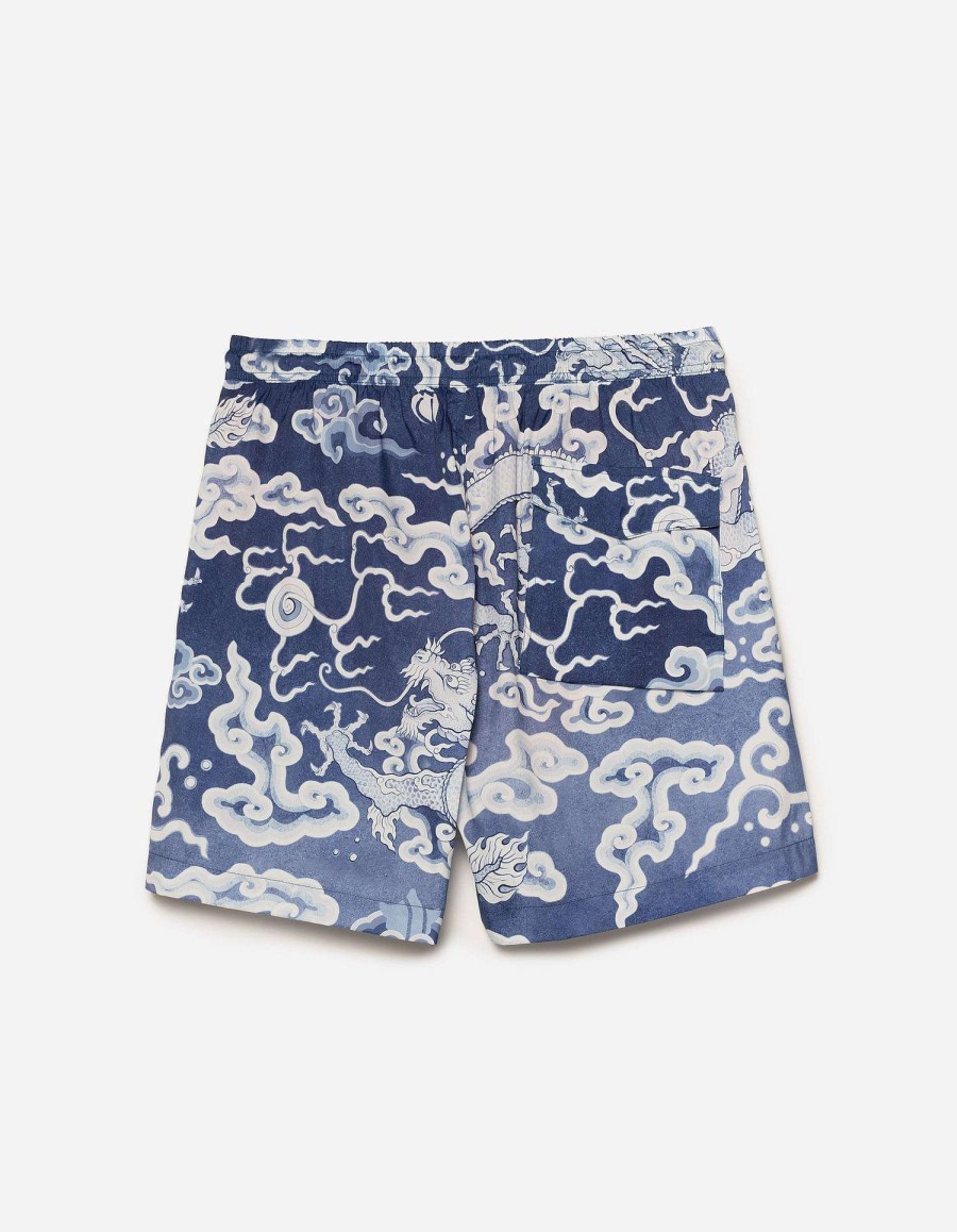 Maharishi Zwembroek | 1273 Cloud Dragon Swim Shorts Navy Blue