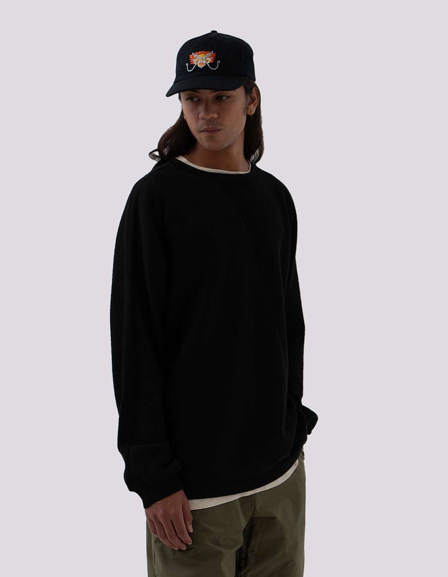 Maharishi Crew Zweet | 5001 Kesagiri Hemp Crew Sweat Black Blk-108F