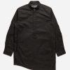 Maharishi Overhemden | 5107 Long Zipped Kurta Shirt Black