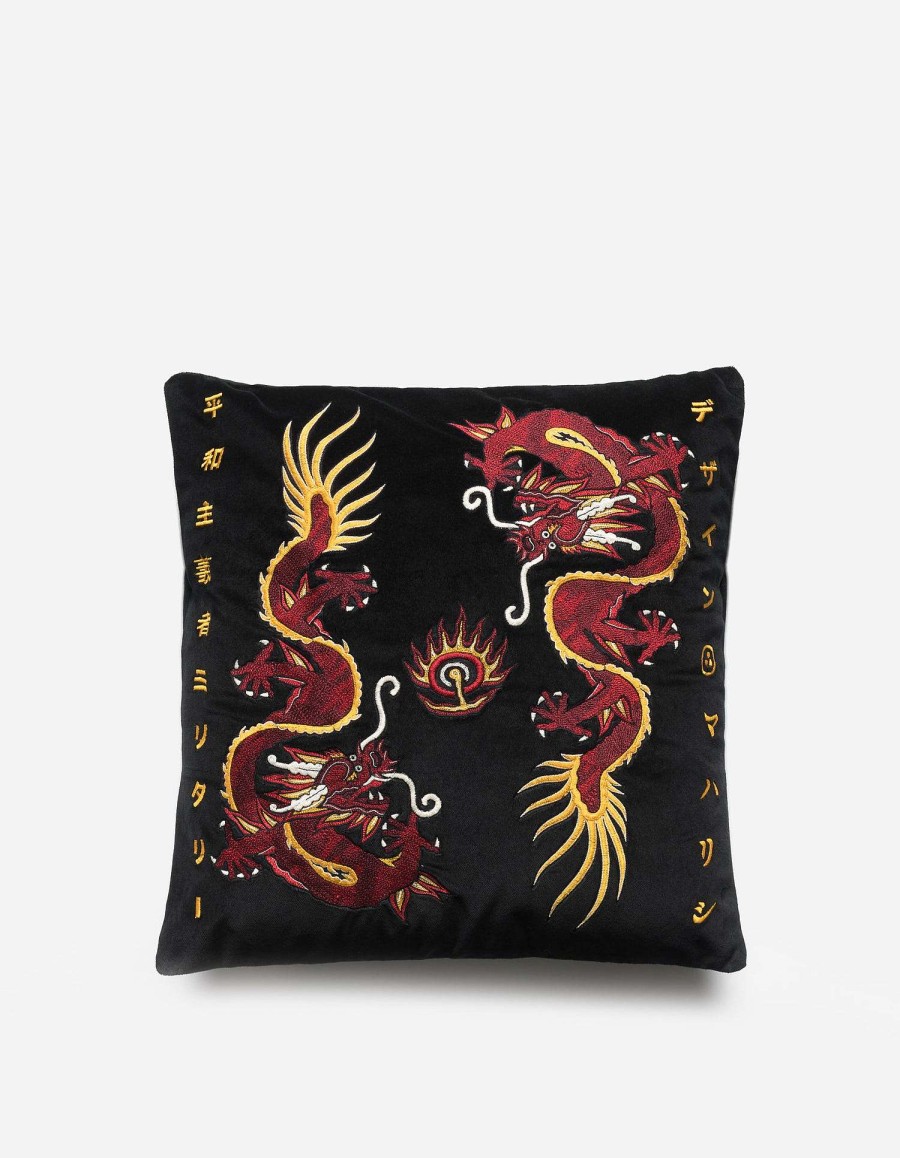 Maharishi Thuis | 5087 Original Dragon Cushion Black