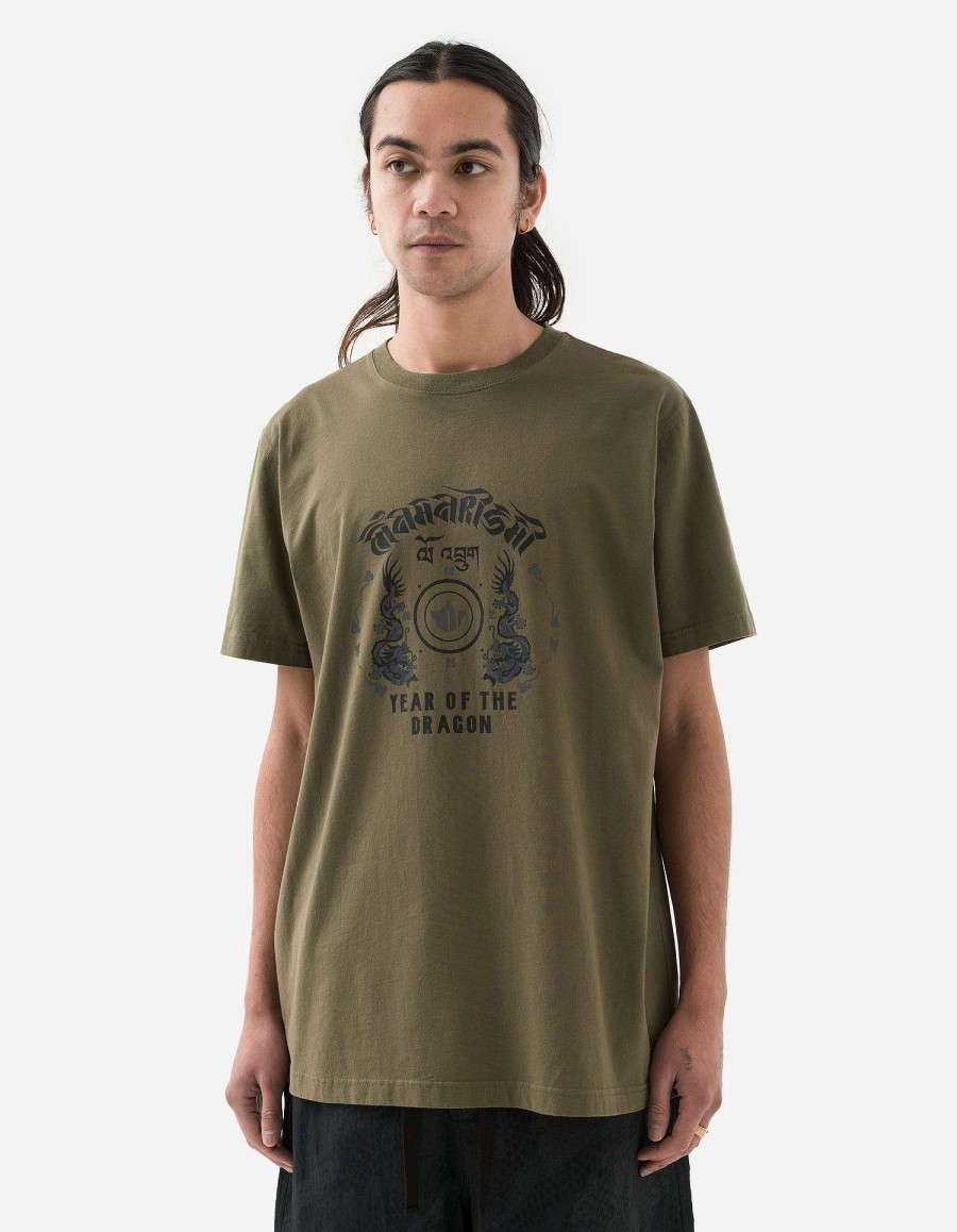 Maharishi T-Shirts Met Korte Mouwen | 1293 Dragon Anniversary T-Shirt Olive Og-107F