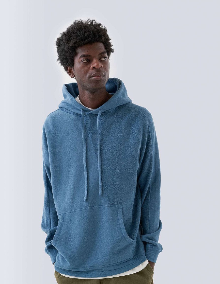 Maharishi Sweaters Met Capuchon | 5002 Kesagiri Hemp Hooded Sweat Subdued Blue