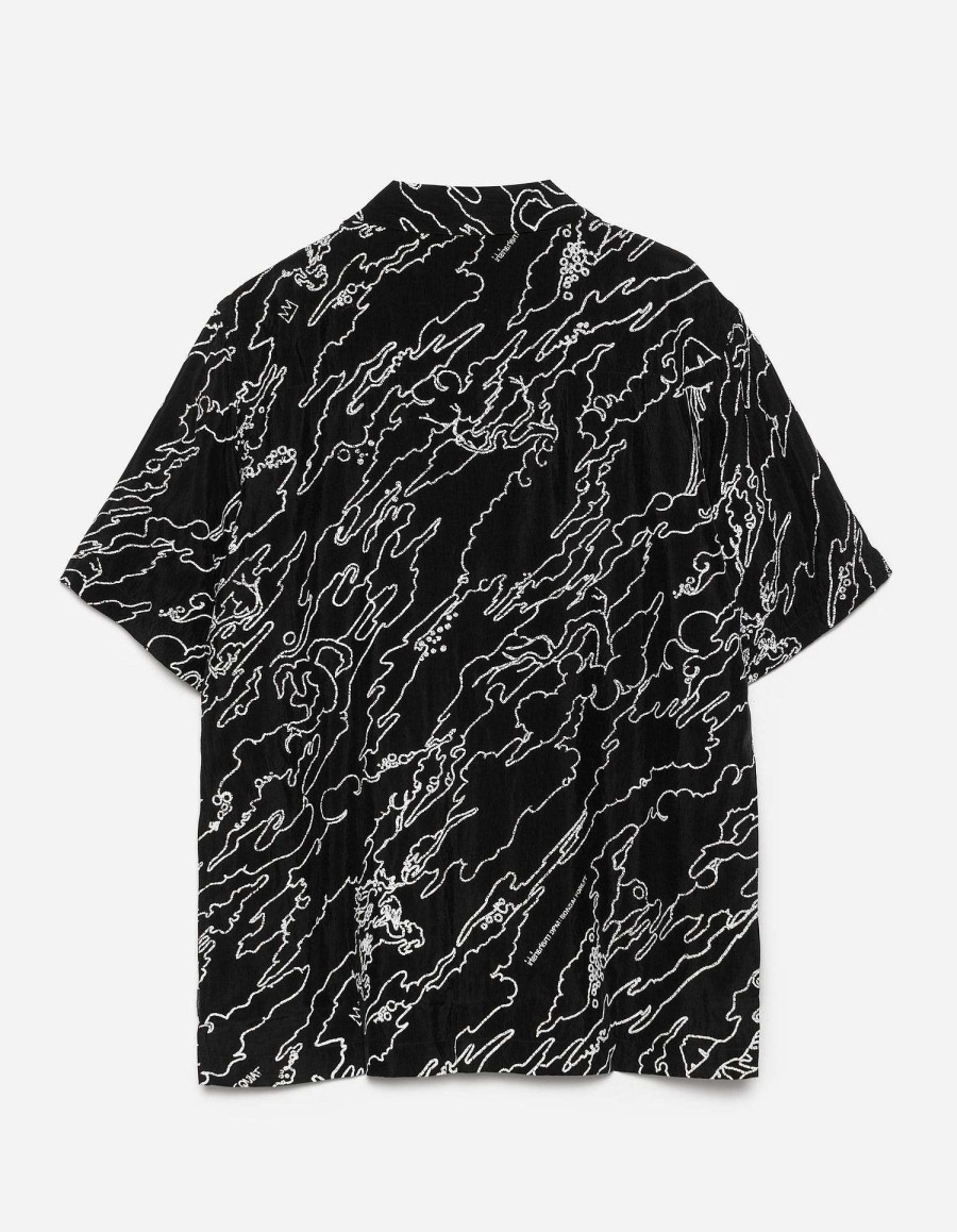 Maharishi Overhemden | 1312 Maha Basquiat Camo Shirt Black