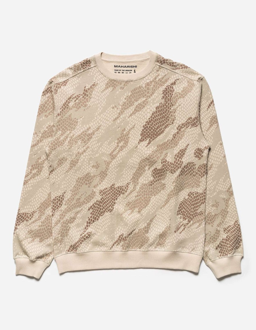 Maharishi Crew Zweet | 5067 Organic Camo Crew Sweat Desert