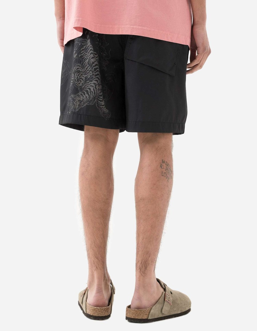 Maharishi Zwembroek | 1274 Bamboo Tiger Swim Shorts Black