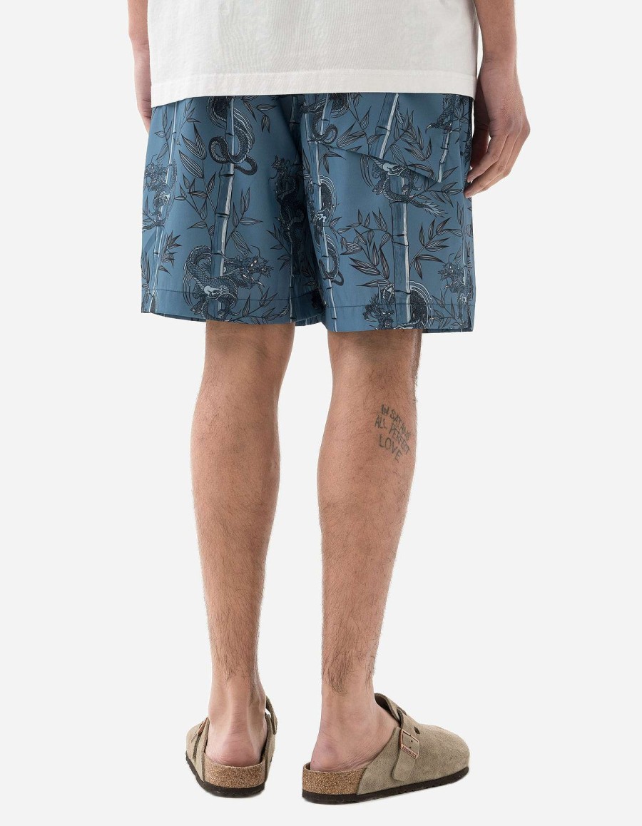 Maharishi Zwembroek | 1272 Dragon Bamboo Swim Shorts Subdued Blue