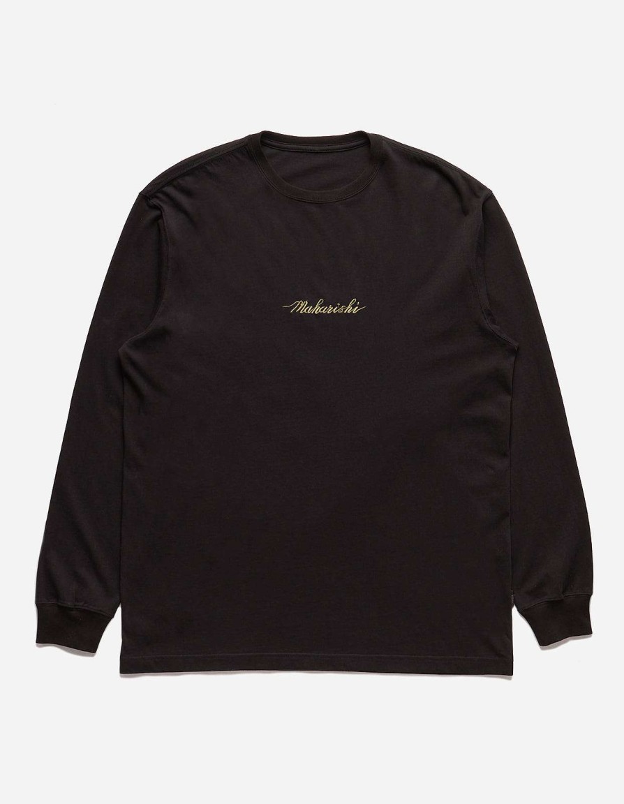 Maharishi T-Shirts Met Lange Mouwen | 5080 Dragon Bamboo L/S T-Shirt Black