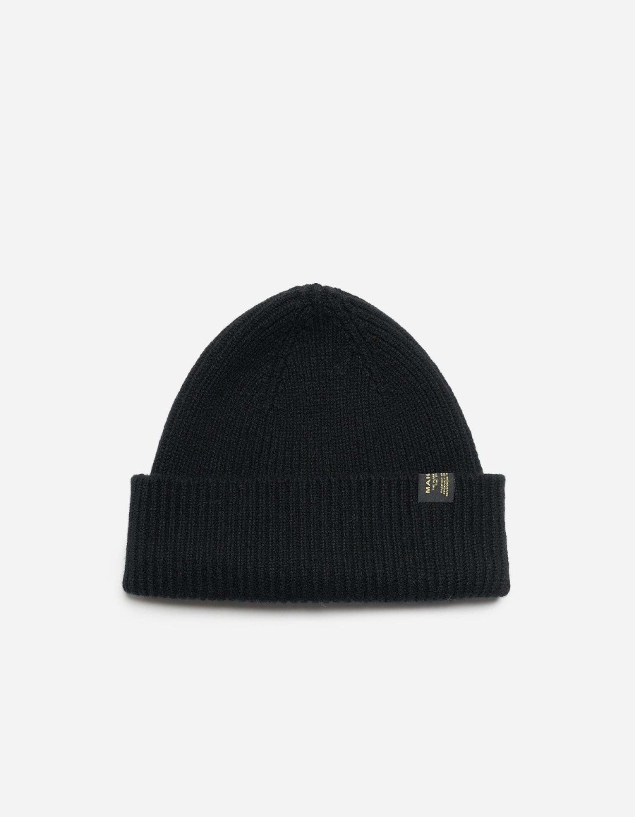 Maharishi Gebreide Kleding | 9153 Wool Miltype Beanie Black