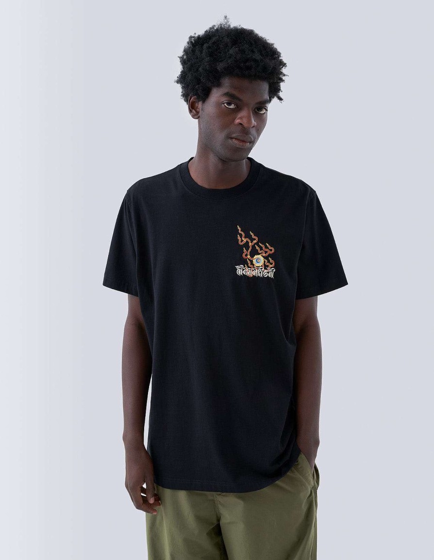 Maharishi T-Shirts Met Korte Mouwen | 1254 Flaming Pearl T-Shirt Black