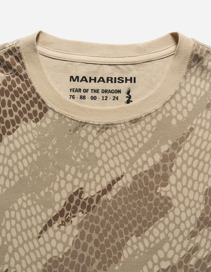 Maharishi T-Shirts Met Korte Mouwen | 5069 Organic Camo T-Shirt Desert