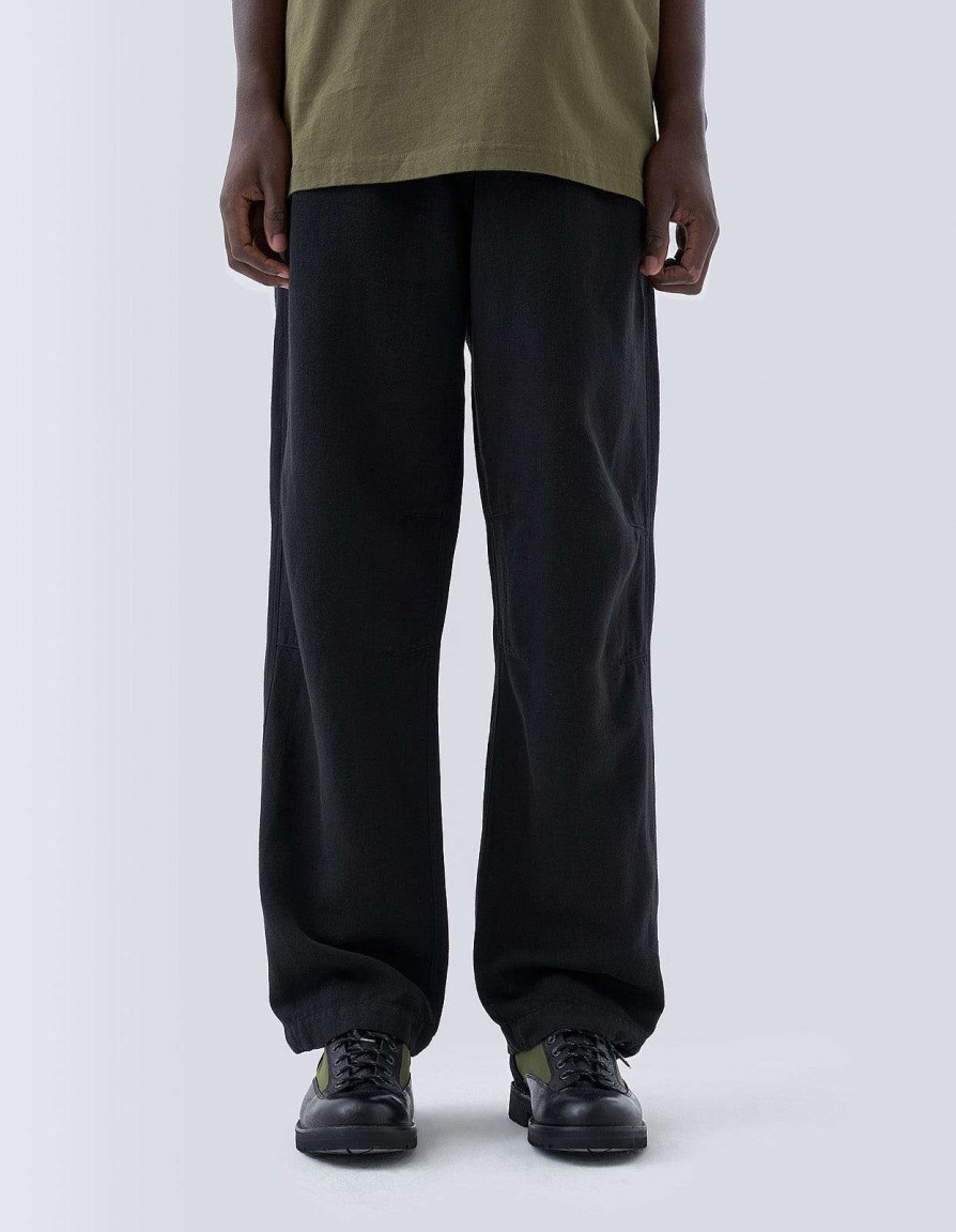 Maharishi Trainingsbroek | 5006 Hemp Asym Loose Track Pants Black