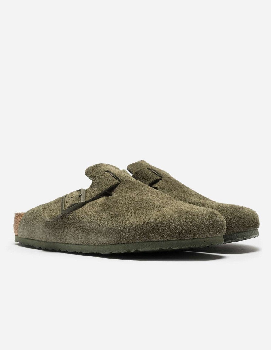 Maharishi Schoenen | Birkenstock Boston Suede Leather Thyme