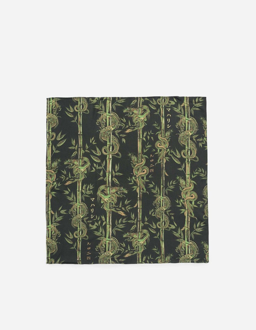 Maharishi Hoeden En Sjaals | 5081 Dragon Bamboo Bandana Black