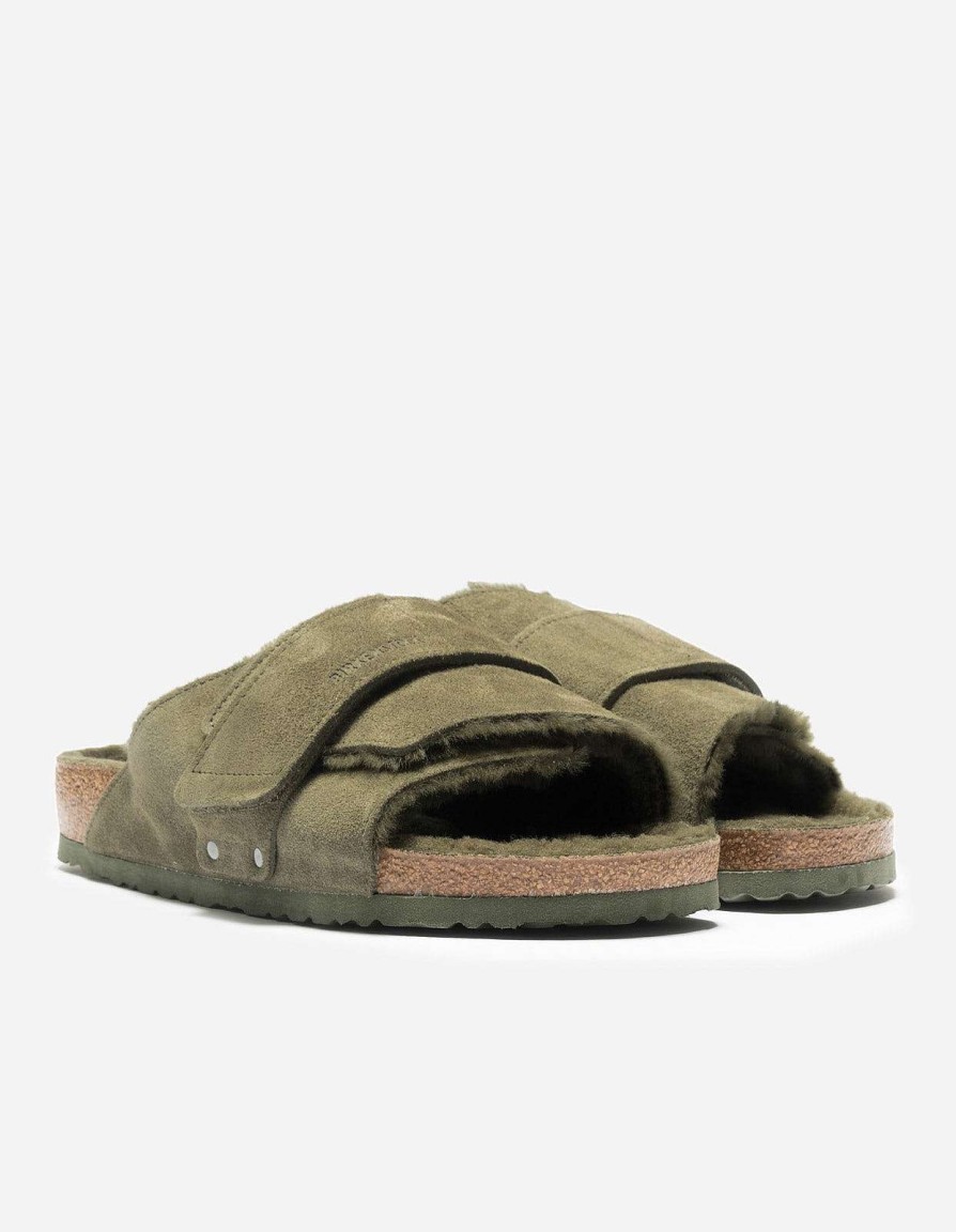 Maharishi Schoenen | Birkenstock Kyoto Suede Leather Fur Thyme