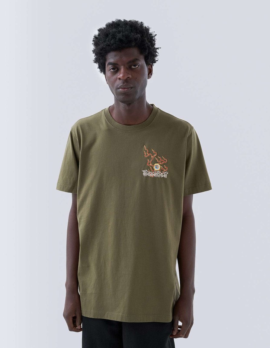 Maharishi T-Shirts Met Korte Mouwen | 1254 Flaming Pearl T-Shirt Olive