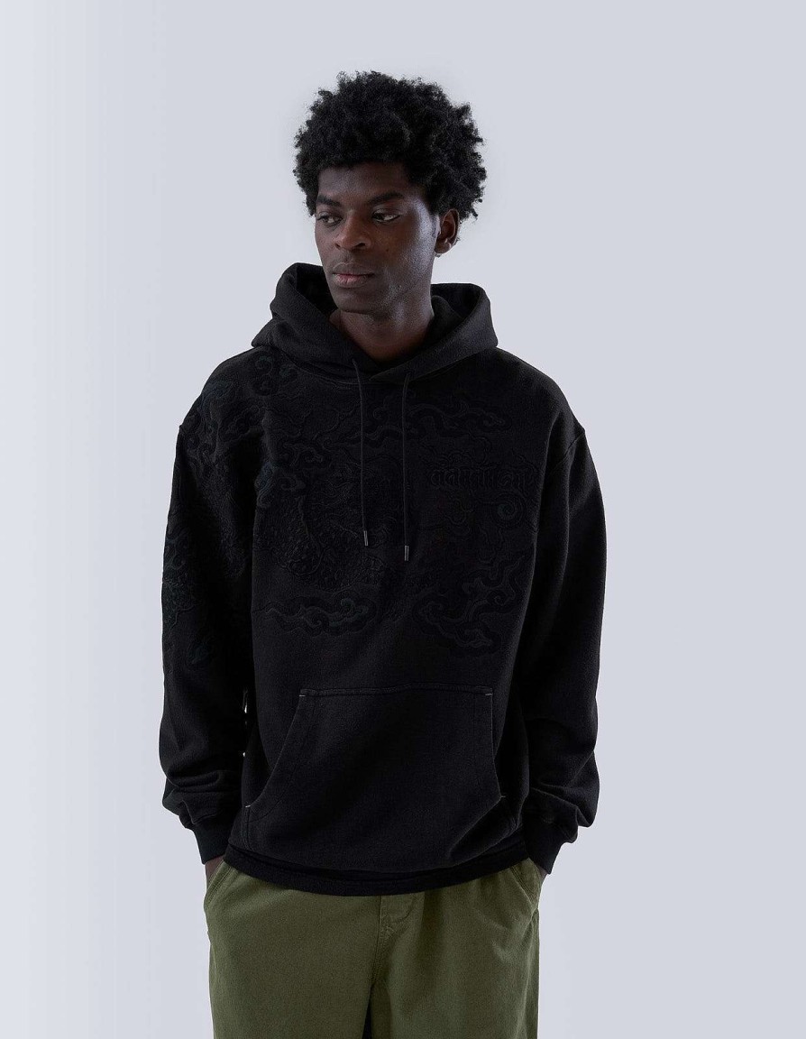 Maharishi Sweaters Met Capuchon | 5014 30Th Anniversary Hooded Sweat Black