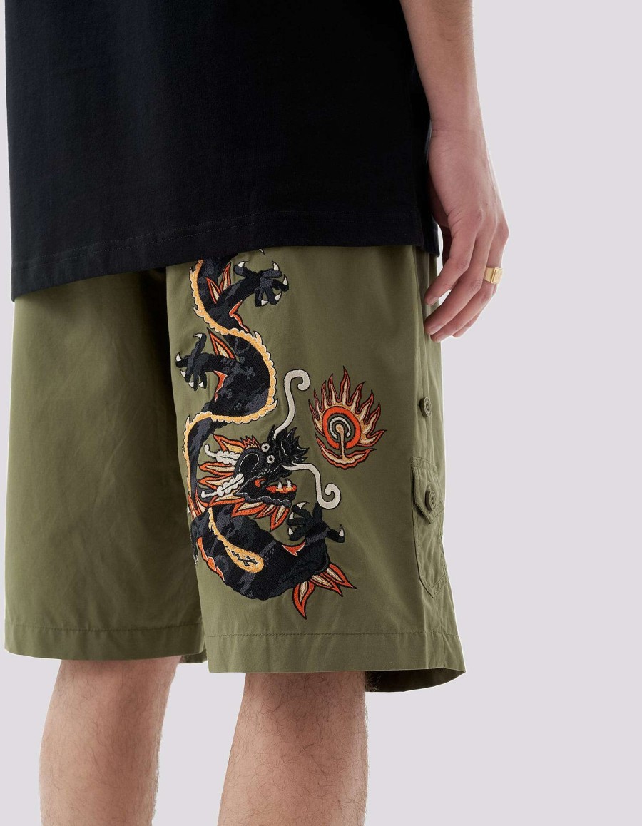 Maharishi Originele Snoshorts | 5070 Original Dragon Loose Snoshorts Olive