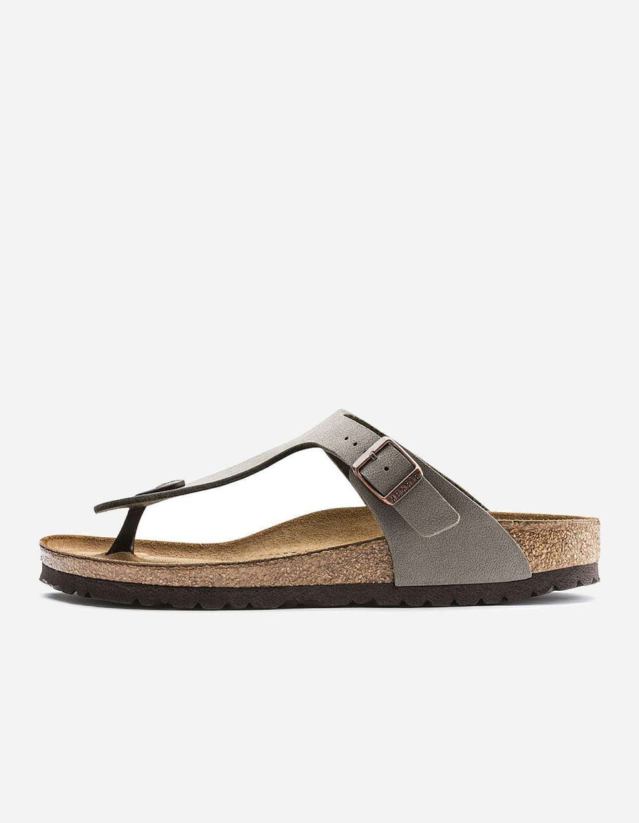 Maharishi Schoenen | Birkenstock Gizeh Birko-Flor Nubuck Stone