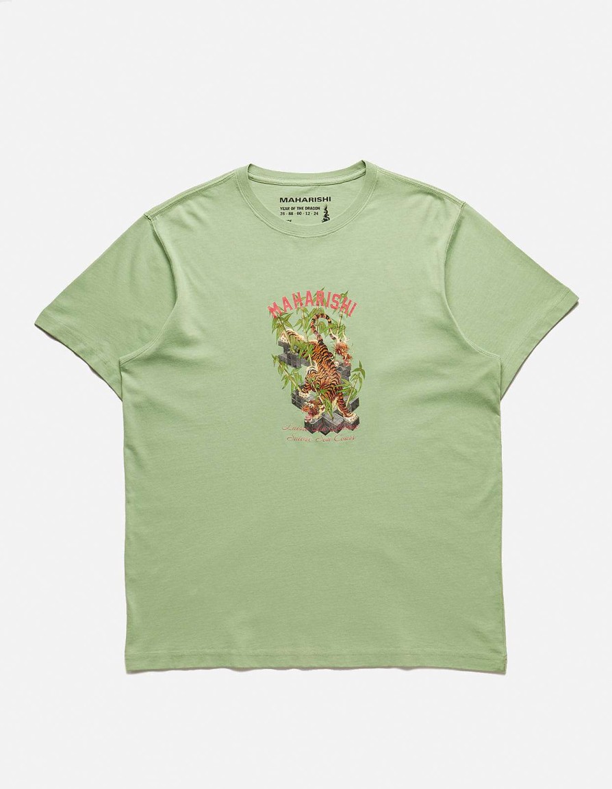 Maharishi T-Shirts Met Korte Mouwen | 1280 Take Tora T-Shirt Bamboo Green